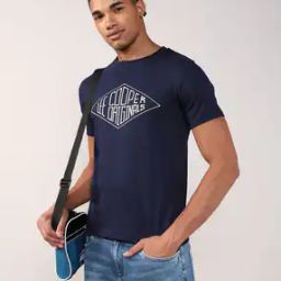 lee cooper Men Brand Print Regular Fit Crew-Neck T-Shirt-picture-35