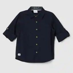 Regular Fit Cotton Shirt with Patch Pocket-image-13