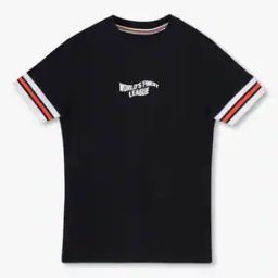 Boys Typographic Print Slim Fit Crew-Neck T-Shirt-picture-16
