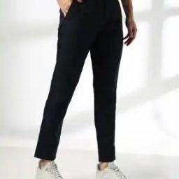 Men Slim Fit Flat-Front Chinos-image-92