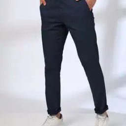 Men Tapered Fit Flat-Front Chinos-image-94