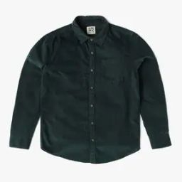 Boys Slim Fit Corduroy Shirt with Patch Pocket-image-57
