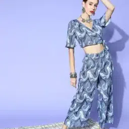 Printed Top & Palazzos Set-image-55