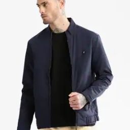 Men Slim Fit Zip-Front Bomber Jacket-image-66