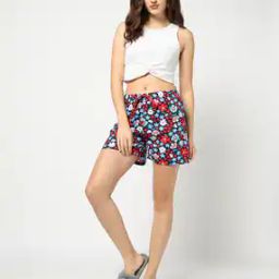 Women Floral Print Regular Fit Shorts-image-44