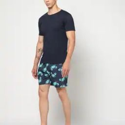 Men Graphic Print Cotton Boxer Shorts-image-47