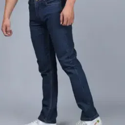 Men Straight Jeans with Insert-Pockets-image-0