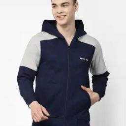 Men Zip-Front Regular Fit Hooded Sweatshirt-picture-21