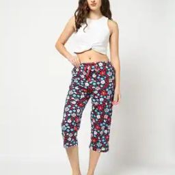 Women Floral Print Regular Fit Capris-picture-16