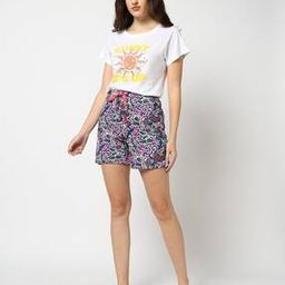 Women Floral Print Regular Fit Shorts-picture-37