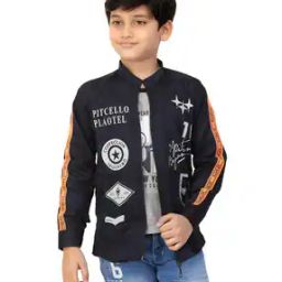 Typographic Print Front-Open Jacket-picture-45