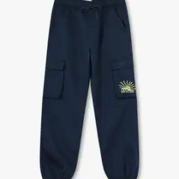 Boys Skinny Fit Joggers with Cargo Pockets-picture-29