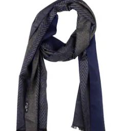 the tie hub Chevron Pattern Men Scarf with Fringed Hem-picture-19