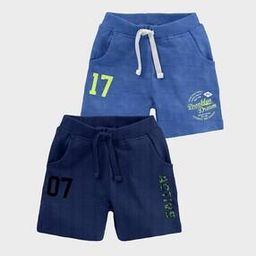 Pack of 2 Printed Flat-Front Shorts-4