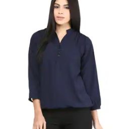 Women Regular Fit Round-Neck Top-image-1