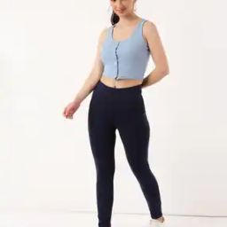 Viscose Mix Plain Skinny Fit Treggings-image-67