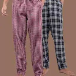 Men Pack of 2 Checked Mid-Rise Pyjamas-image-2