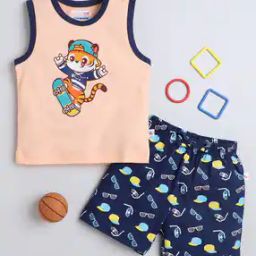 Boys Graphic Print Shorts & T-Shirt Set-image-47