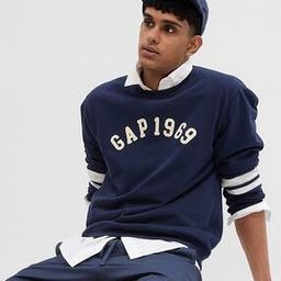 Men Logo Print Regular Fit Crew-Neck Sweatshirt-image-92