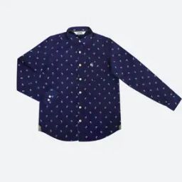 Micro Print Medium Length Shirt-picture-34