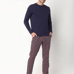 netplay Henley T-shirt with Checked Lounge Pants-picture-36