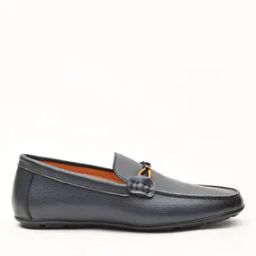 Men Slip-On Loafers with Metal Accent-image-7