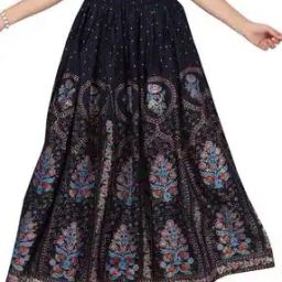 Printed A-line Skirt-image-35