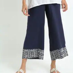 Mid-Rise Palazzos with Semi-Elasticated Waist-image-95