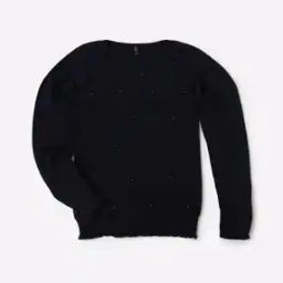 Embellished Round-Neck Pullover-image-100