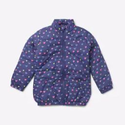 Novelty Print Padded Jacket with Insert Pockets-image-126
