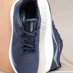 Men Perforated Running Sports Shoes with Lace Fastening-picture-25