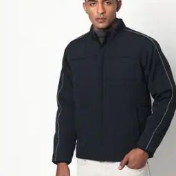 Quilted Zip-Front Jacket with Insert Pocket-image-99