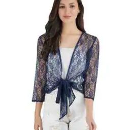 Floral Shrug with Front Knot-51