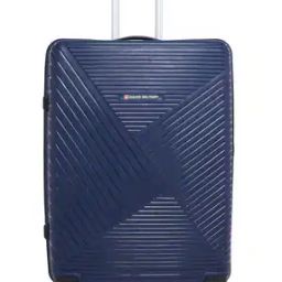 Men Striped Trolley Bag with Number Lock-2