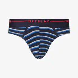 Striped Brief with Elasticated Waistband-image-94