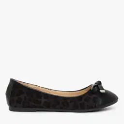 Animal Print Ballerinas with Bow Accent-image-119