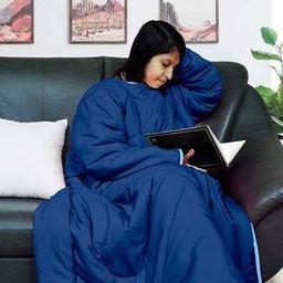 Microfiber Polyester Wearable Single Comforter with Sleeve-image-88