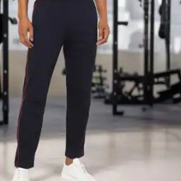 Men Track Pants with Contrast Piping-image-20