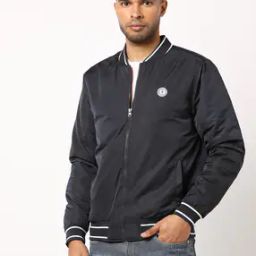 Zip-Front Slim Fit Bomber Jacket-image-19