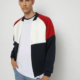 Colourblock Slim Fit Bomber Jacket-image-21