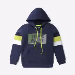 Graphic Print Hoodie with Kangaroo Pocket-image-91