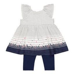 Striped Fit & Flare Dress & Leggings Set-image-39