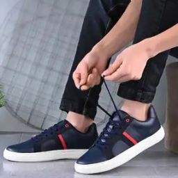 Lace-Up Sneakers with Synthetic Upper-image-15