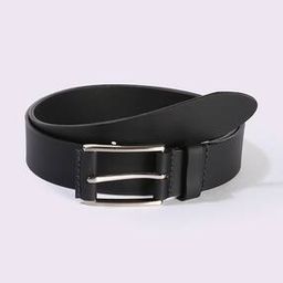 Men Leather Belt with Tang-Buckle Closure-image-65