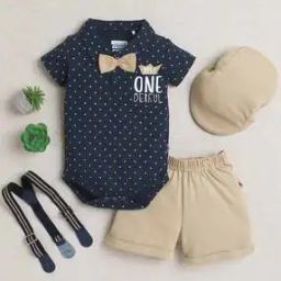 Printed 4-Piece Shirt & Shorts Set-19