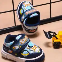 Boys Round-Toe Sneakers with Velcro Fastening-image-70