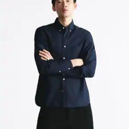 Men Tailored Fit Shirt with Patch Pocket-image-80