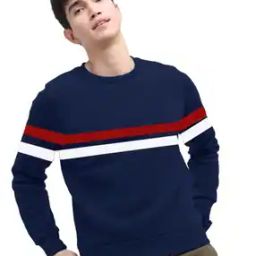 Men Striped Regular Fit Crew-Neck Sweatshirt-picture-29