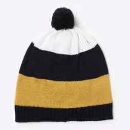 Striped Winter Cap with Pom-Pom-image-44