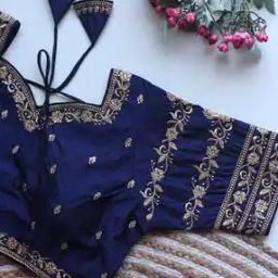 Women Embroidered Back Open Blouse-29